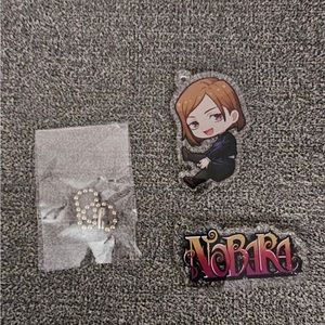 🔥🌟3/$15 
Nobara Jujutsu Kaisen Keychain Set Japanese Anime